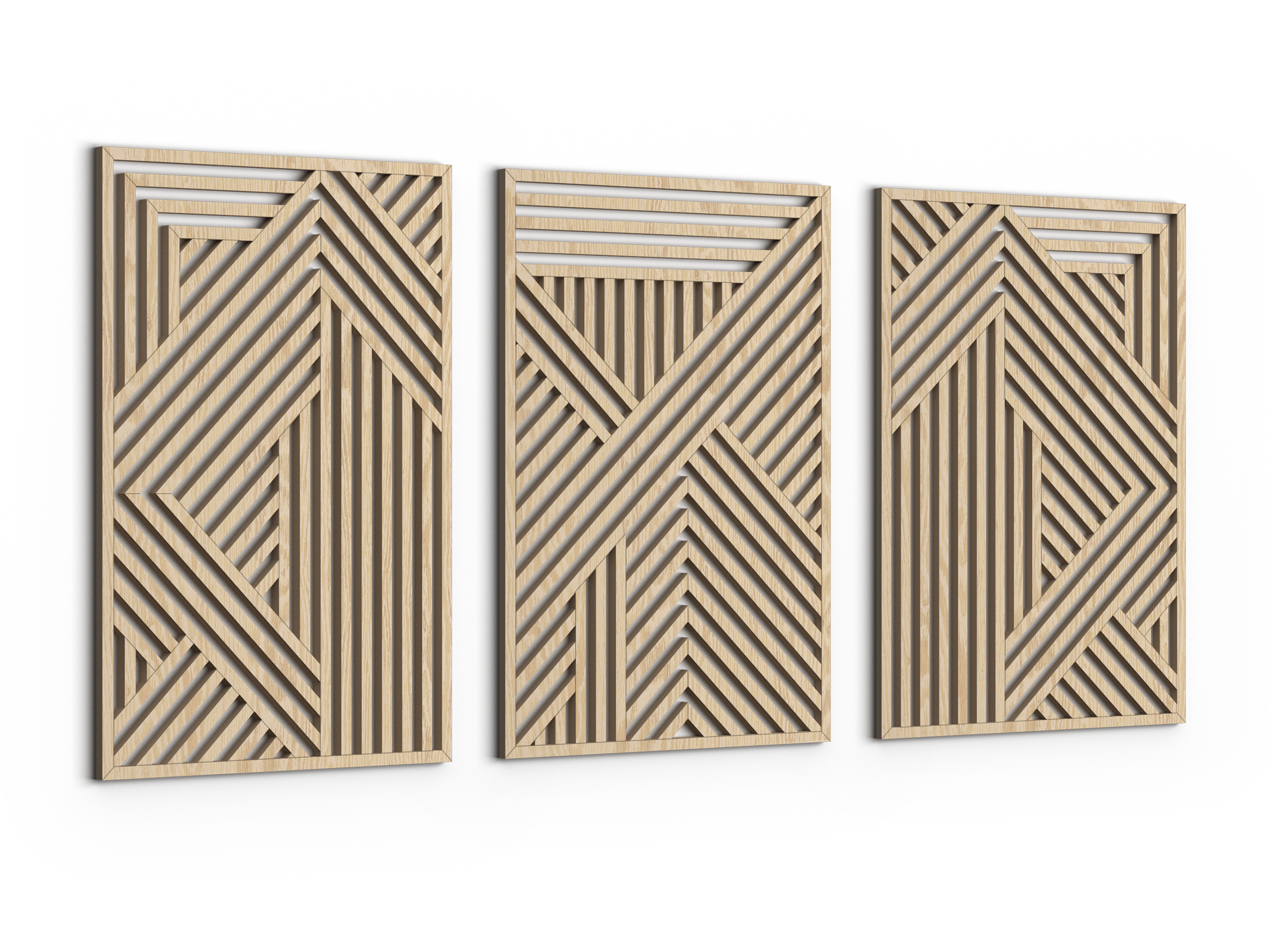 Wood wall art - Geometric wood wall decor - Abstract wall art