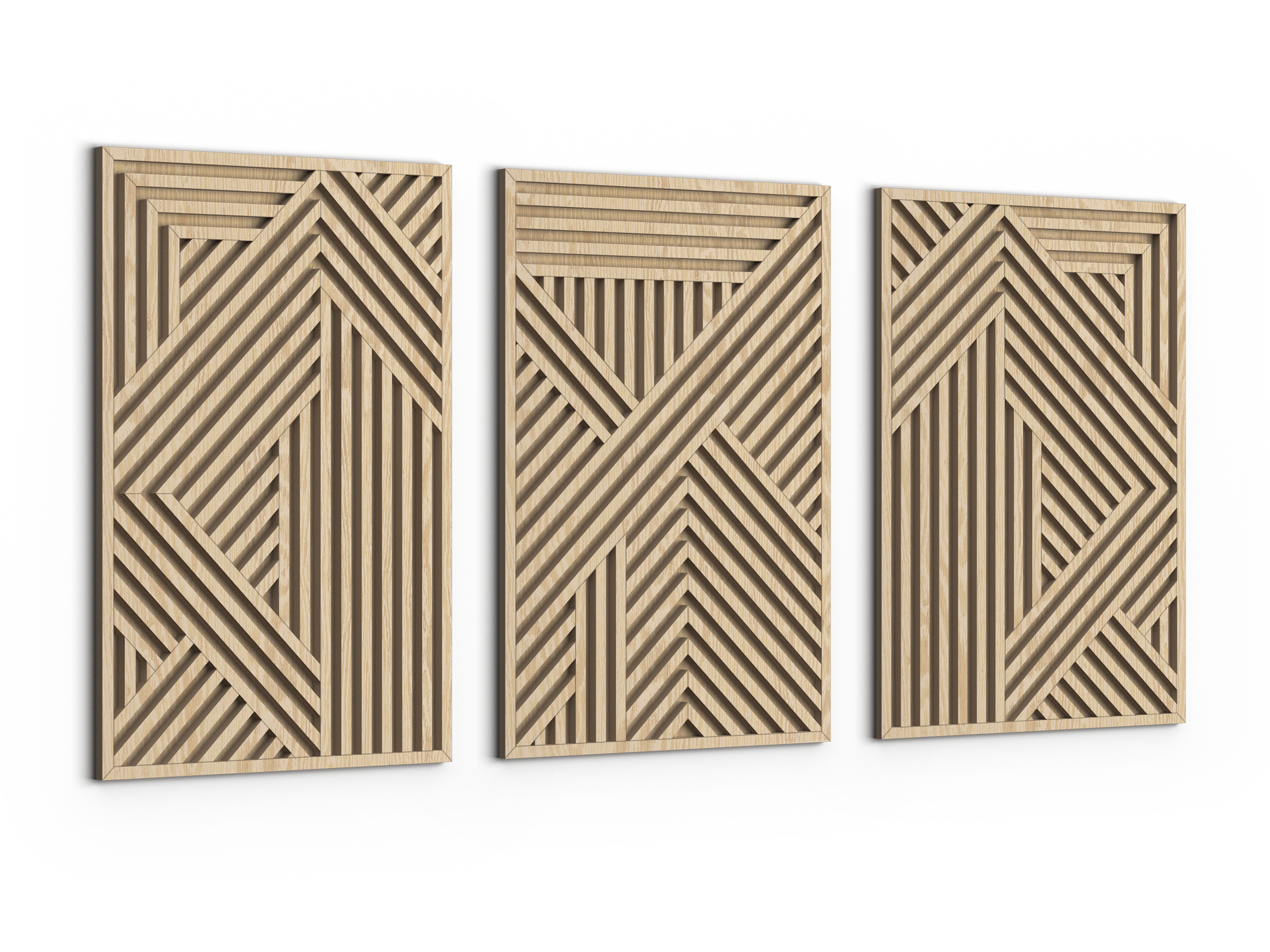 Wood wall art - Geometric wood wall decor - Abstract wall art