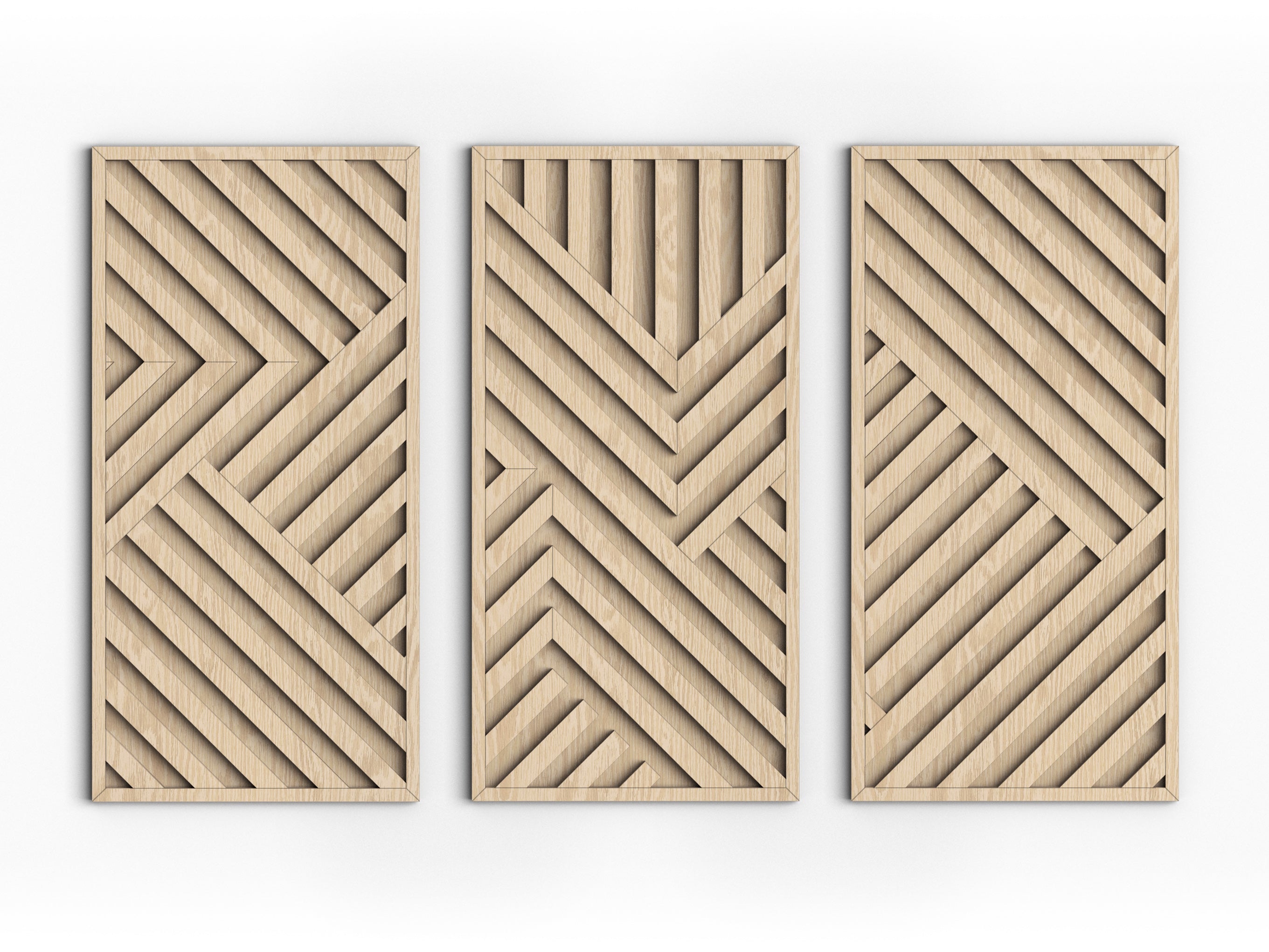 Wood wall art - Geometric wood wall decor - Abstract wall art