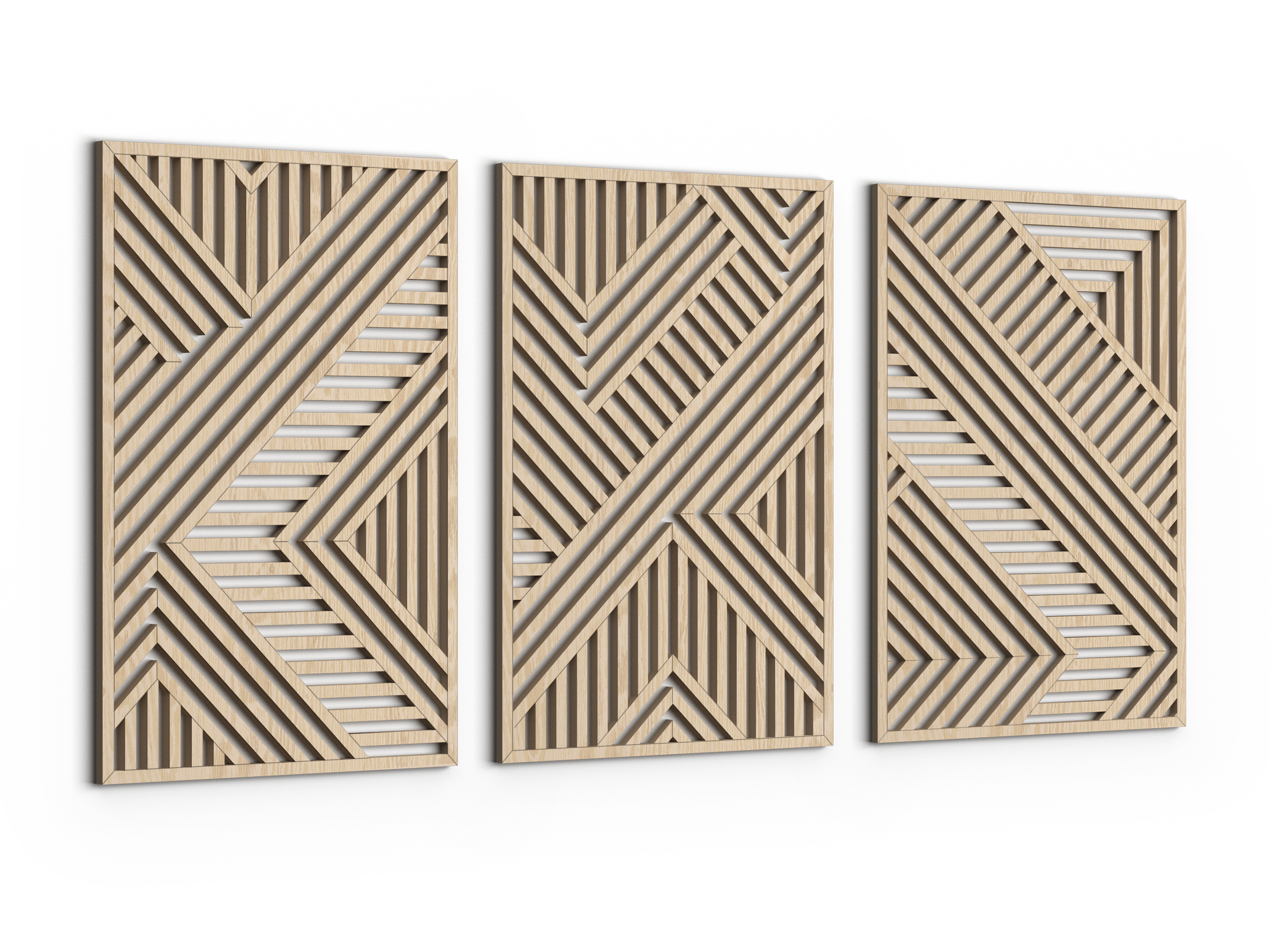 Wood wall art - Geometric wood wall decor - Abstract wall art