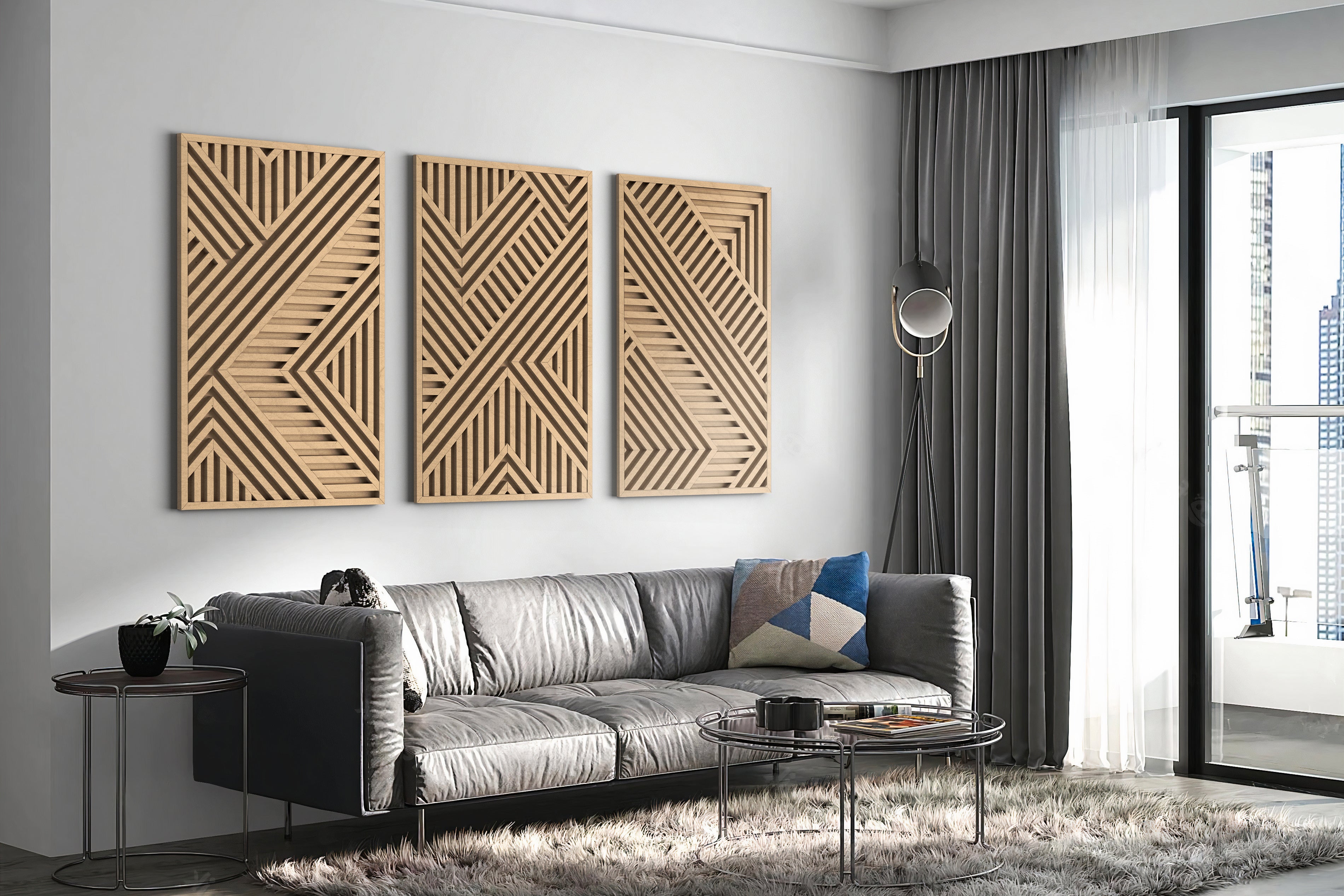 Abstract 3d Wall Art, Wooden buy Home Decor, Oversized Wall Art, Geometric