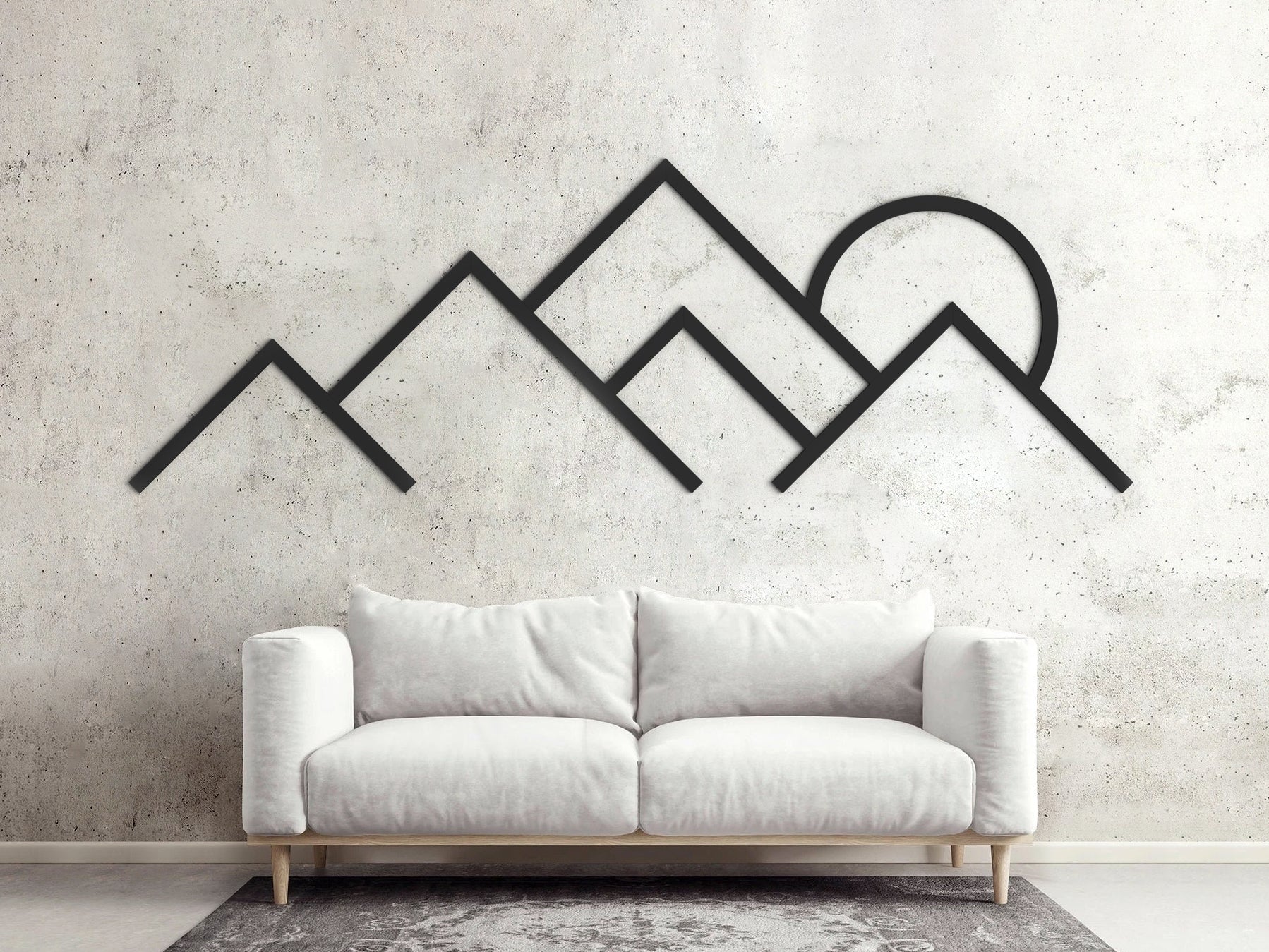 Wood outlet mountain art